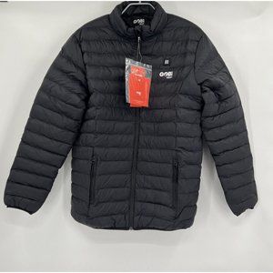 Gobi Heat Wolf Women's 3-Zone Heated Puffer Jacket in Black Onyx sz 2XL Full Zip